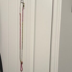 Vibrant Pink and Yellow Kids Beaded Necklace